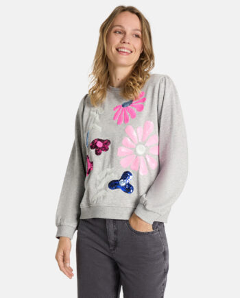 Sweatshirt "UlettaL" aus Baumwollmix