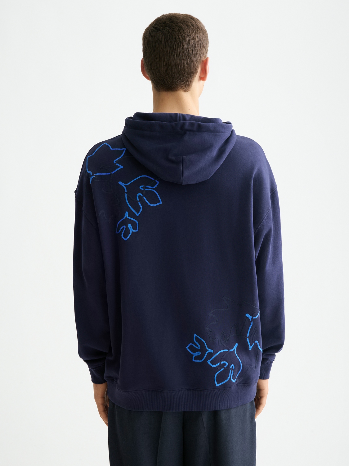 Scotch & Soda Grafik-Hoodie, NAVY