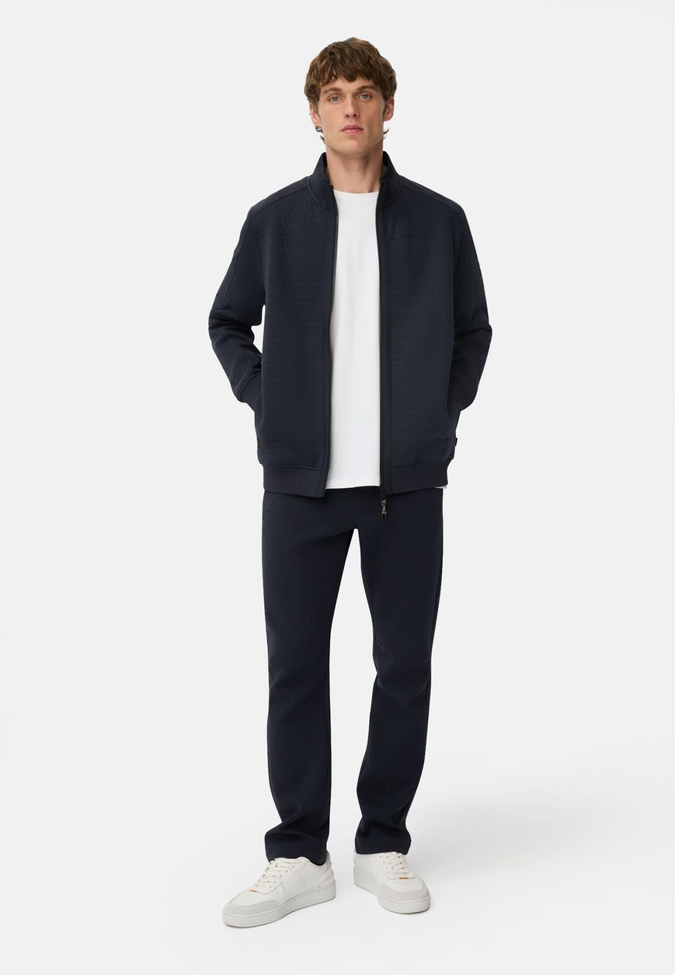 Camel active Sweatjacke aus Baumwollmix