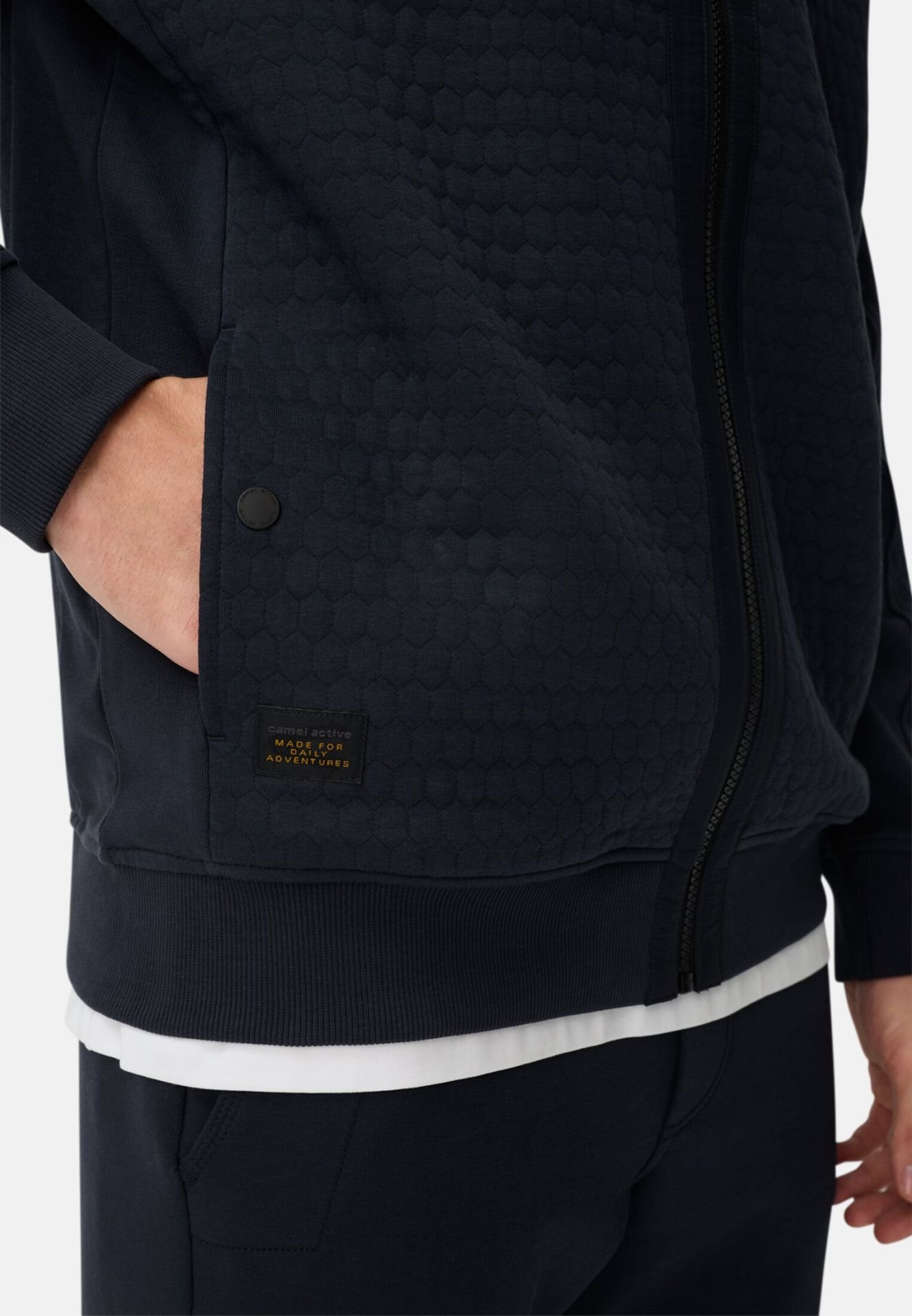 Camel active Sweatjacke aus Baumwollmix