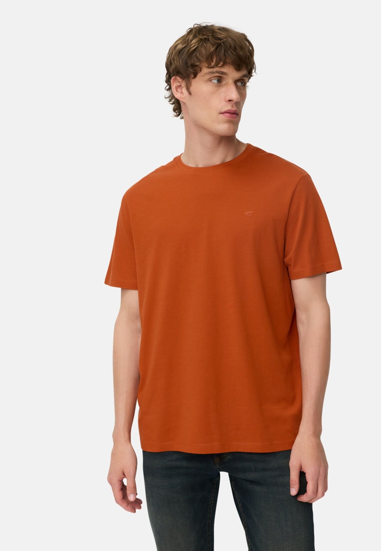 Camel active T-Shirt aus reiner Baumwolle