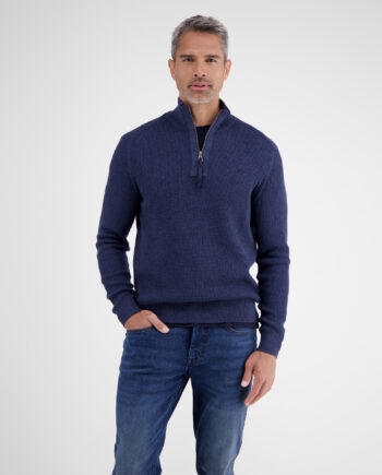 LERROS Herren Stricktroyer in Melange-Optik