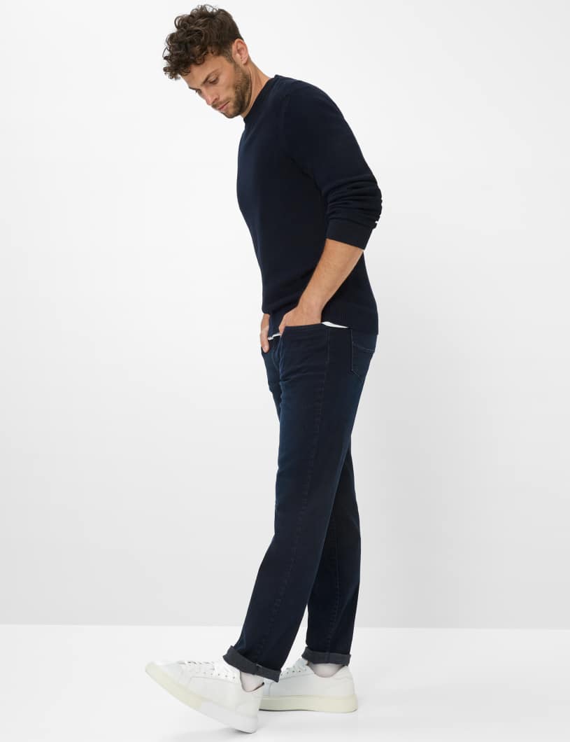 BRAX Feel Good Sportive: Strickpullover im Baumwollmix Style Roy