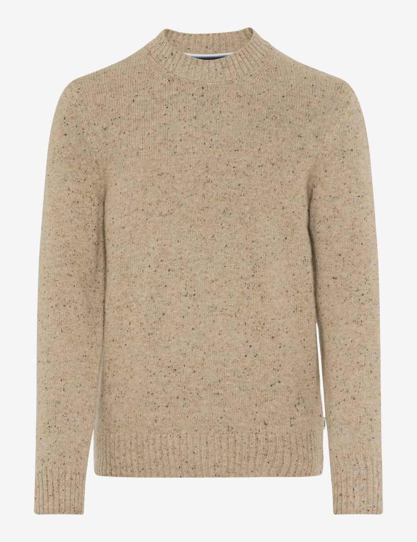 BRAX Tweed: Strickpullover im Wollmix Style Buddy