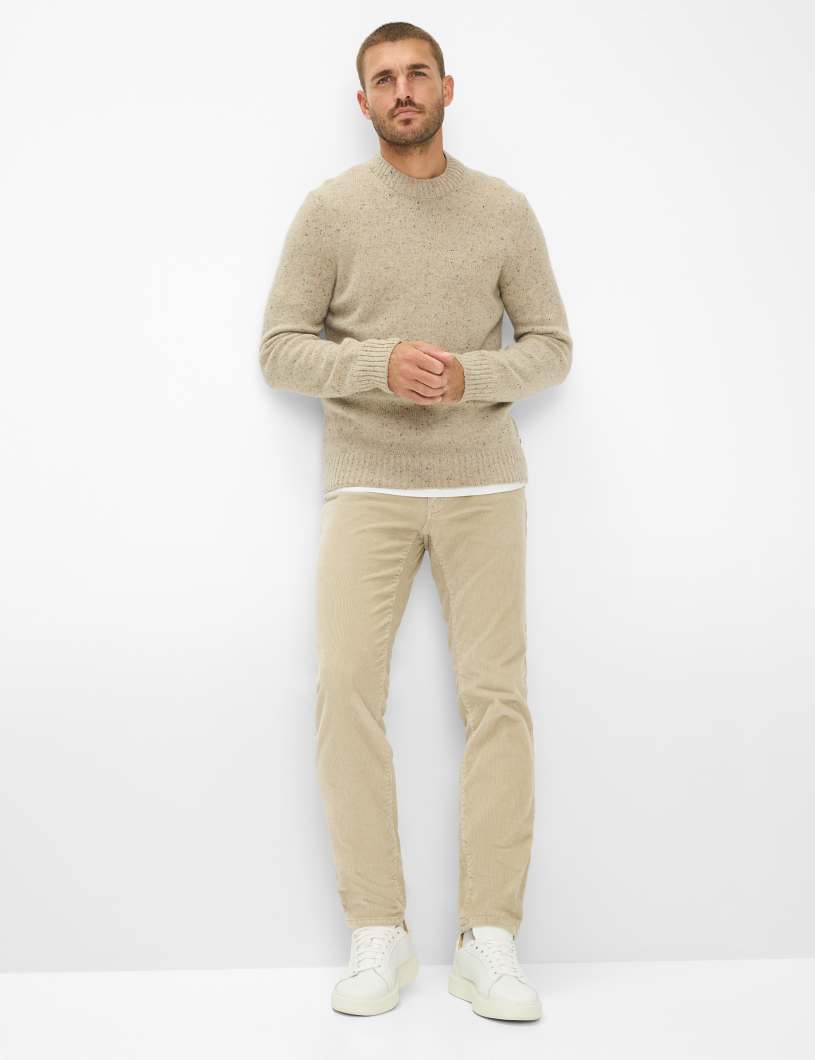 BRAX Tweed: Strickpullover im Wollmix Style Buddy