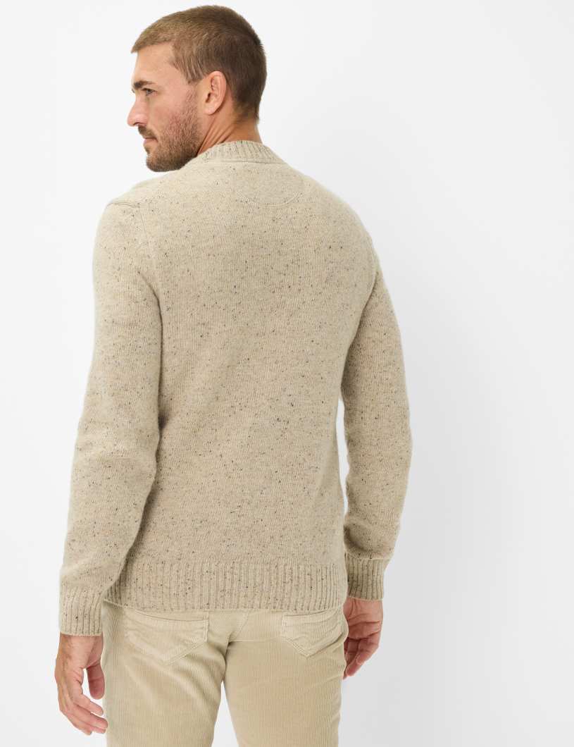 BRAX Tweed: Strickpullover im Wollmix Style Buddy
