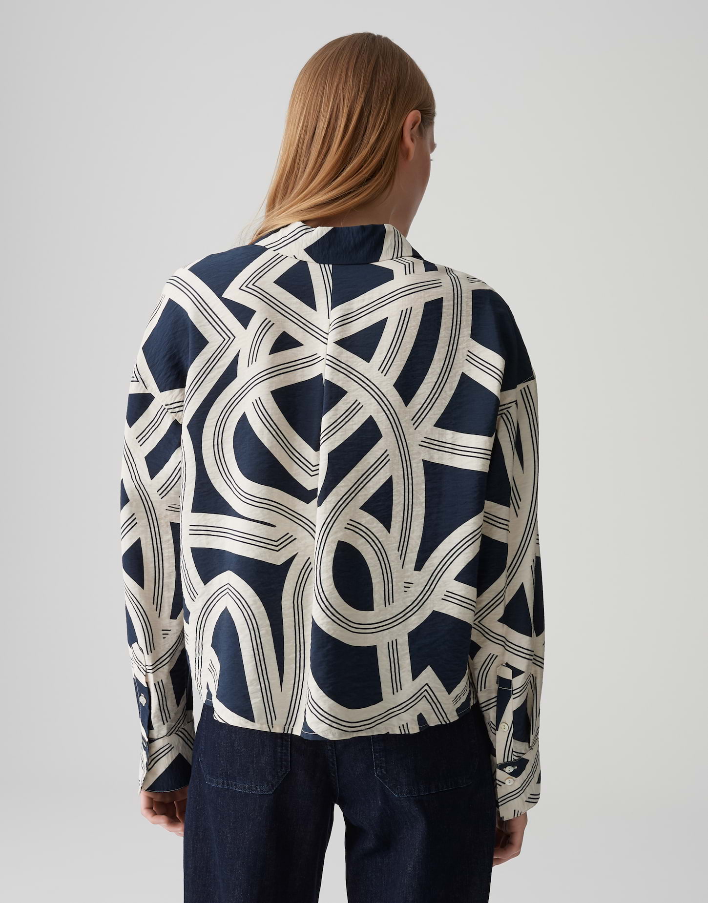 OPUS FAMENA LANE Boxy Printbluse aus nachhaltigem Viskosemix