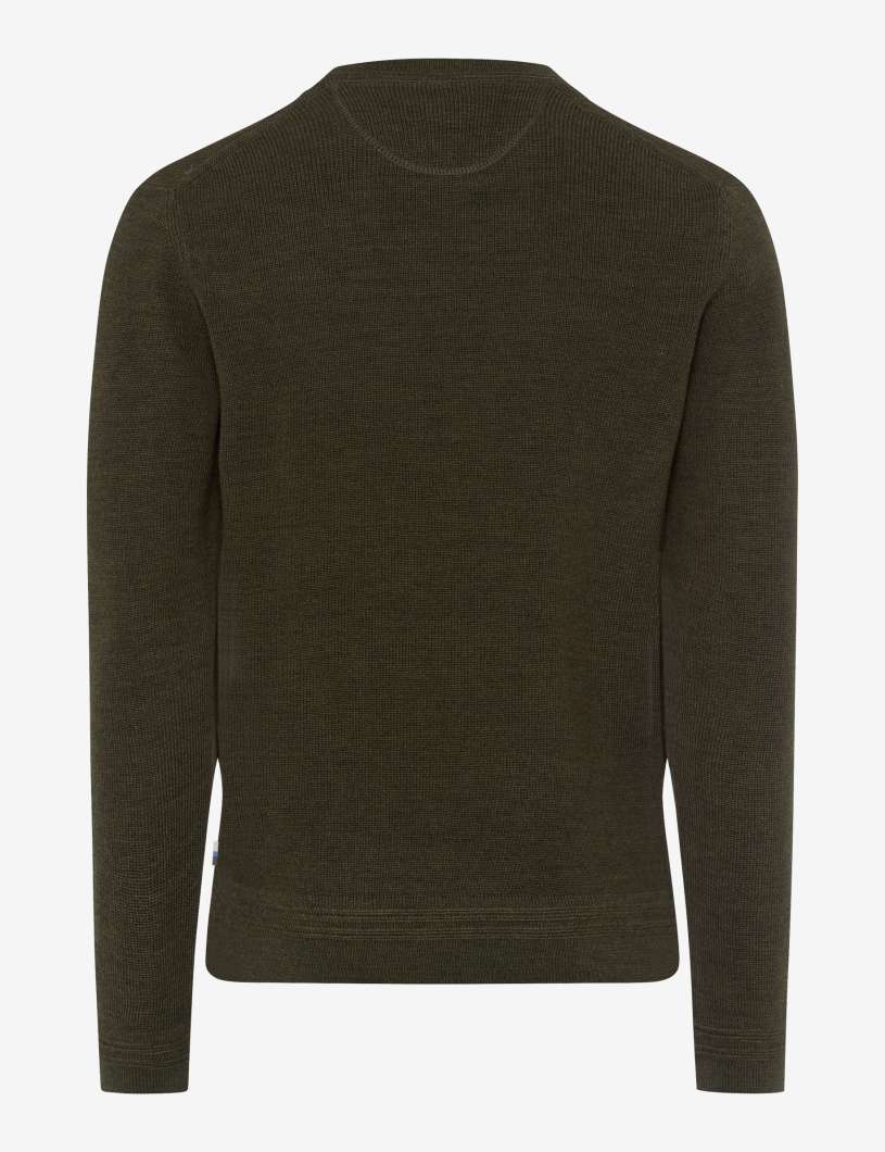 BRAX Feel Good Sportive: Strickpullover im Baumwollmix Style Roy