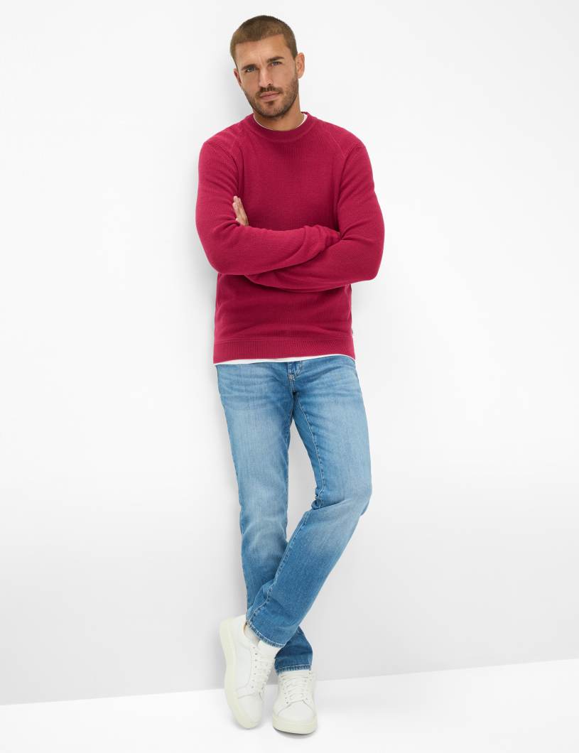 BRAX Feel Good Sportive: Strickpullover im Baumwollmix Style Roy