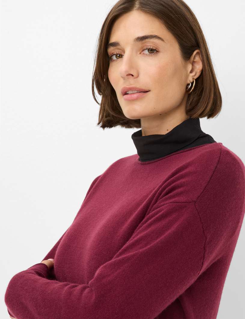BRAX women Merino Cashmere: Strickpullover Style Liz