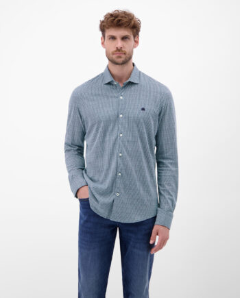 LERROS Langarmhemd mit Minimal-Karomuster