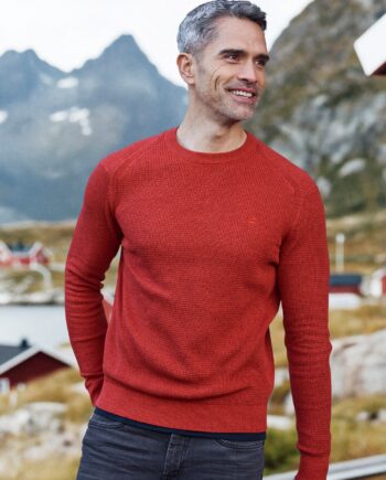 LERROS Herren Strickpullover in Strukturqualität