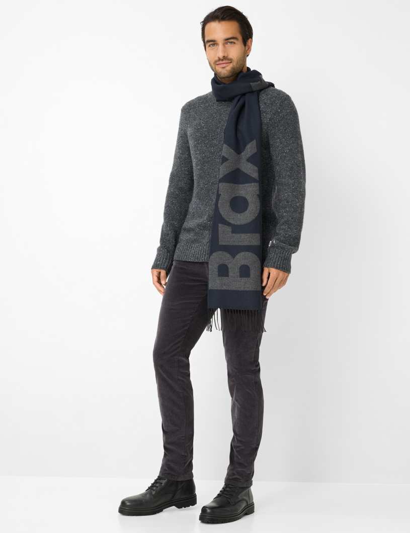 BRAX Tweed: Strickpullover im Wollmix Style Buddy