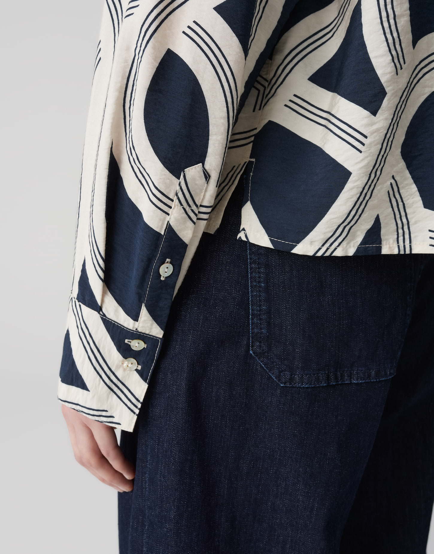 OPUS FAMENA LANE Boxy Printbluse aus nachhaltigem Viskosemix