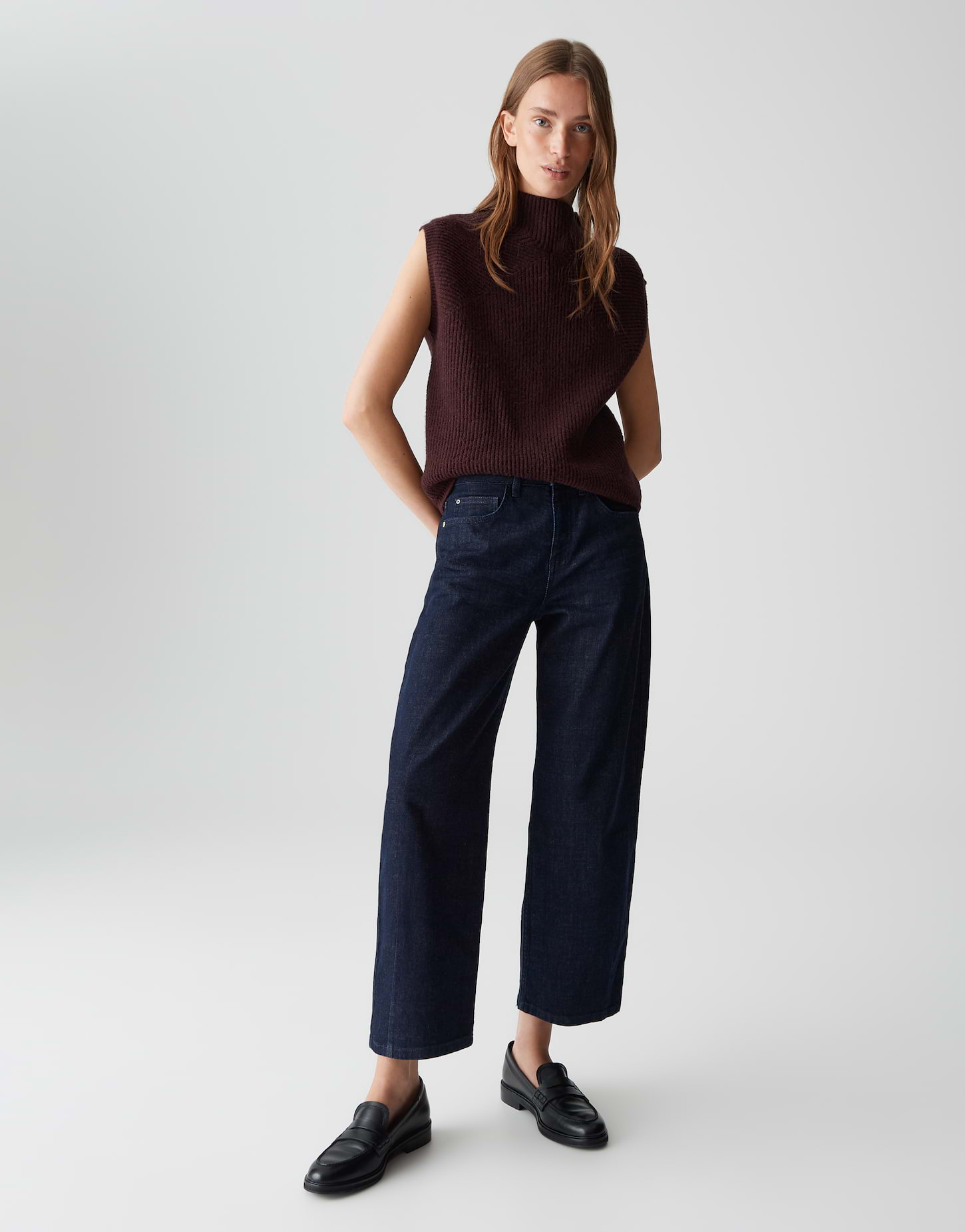 OPUS PASILLA Regular Strickpullunder aus BCI Cotton Mix