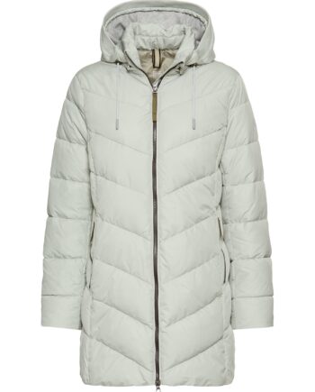 Camel Women Wattierte Jacke mit abnehmbarer Kapuze