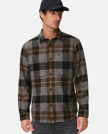 Camel active Flanellhemd mit Kontrastdetails und Brusttaschen