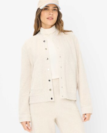 BRAX women Melange: Sweatjacke aus softem Baumwoll-Mix Style Beca L