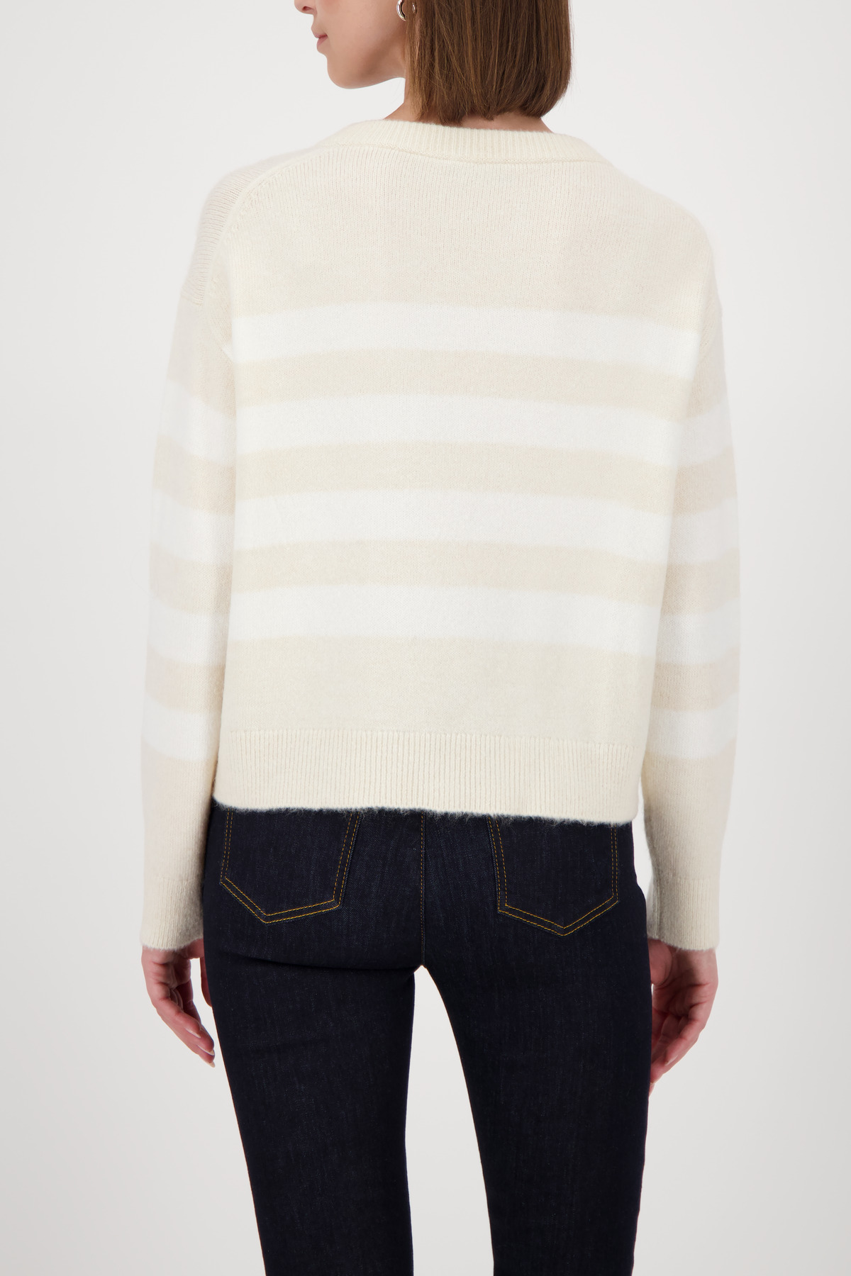 Monari Pullover mit Streifenmuster