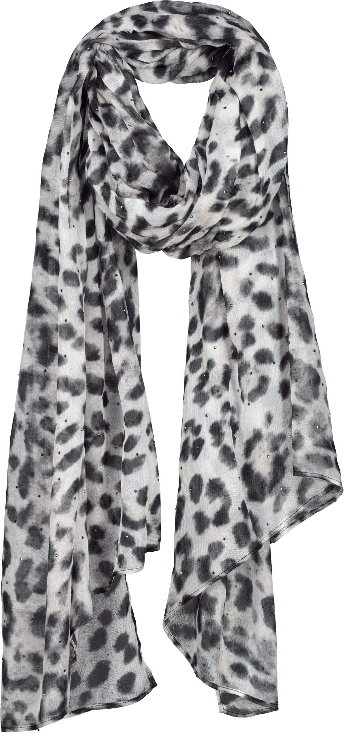 Monari Schal, sage gemustert