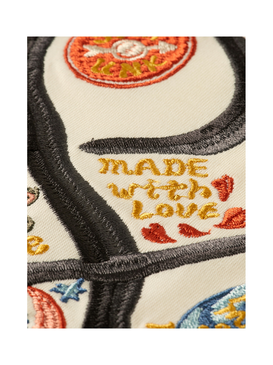 Scotch & Soda Das lässig geschnittene T-Shirt mit Stickerei zum 40-jährigen Jubiläum, HELLBEIGE