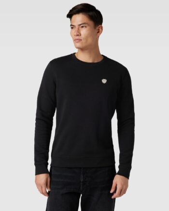 19V69 ItaliaSweatshirt mit Label-Detail Modell Nico