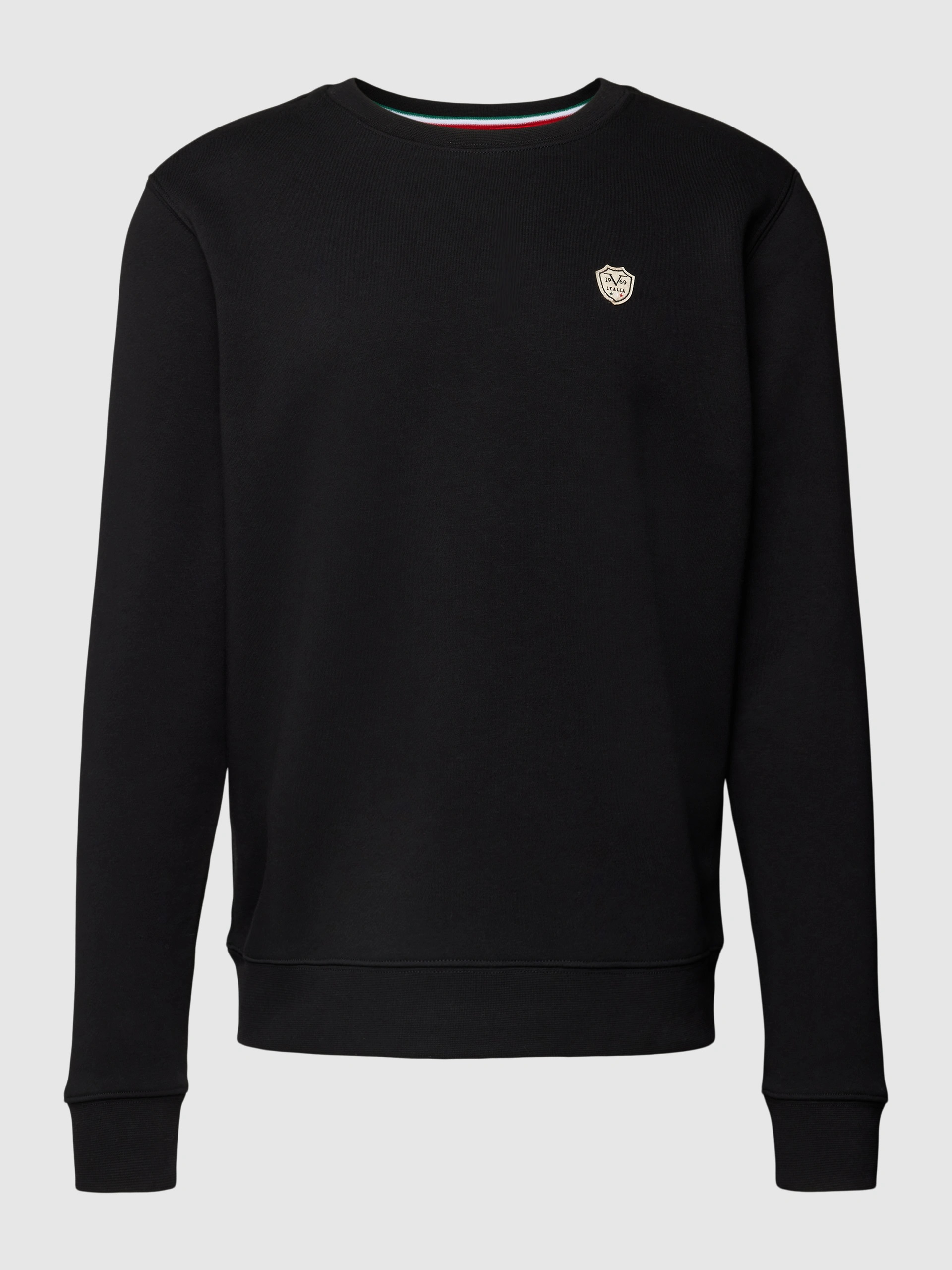19V69 ItaliaSweatshirt mit Label-Detail Modell Nico