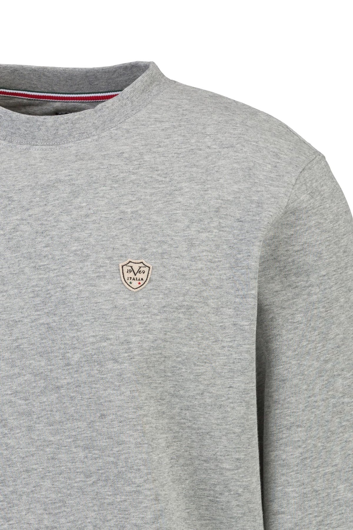 19V69 ItaliaSweatshirt mit Label-Detail Modell Nico