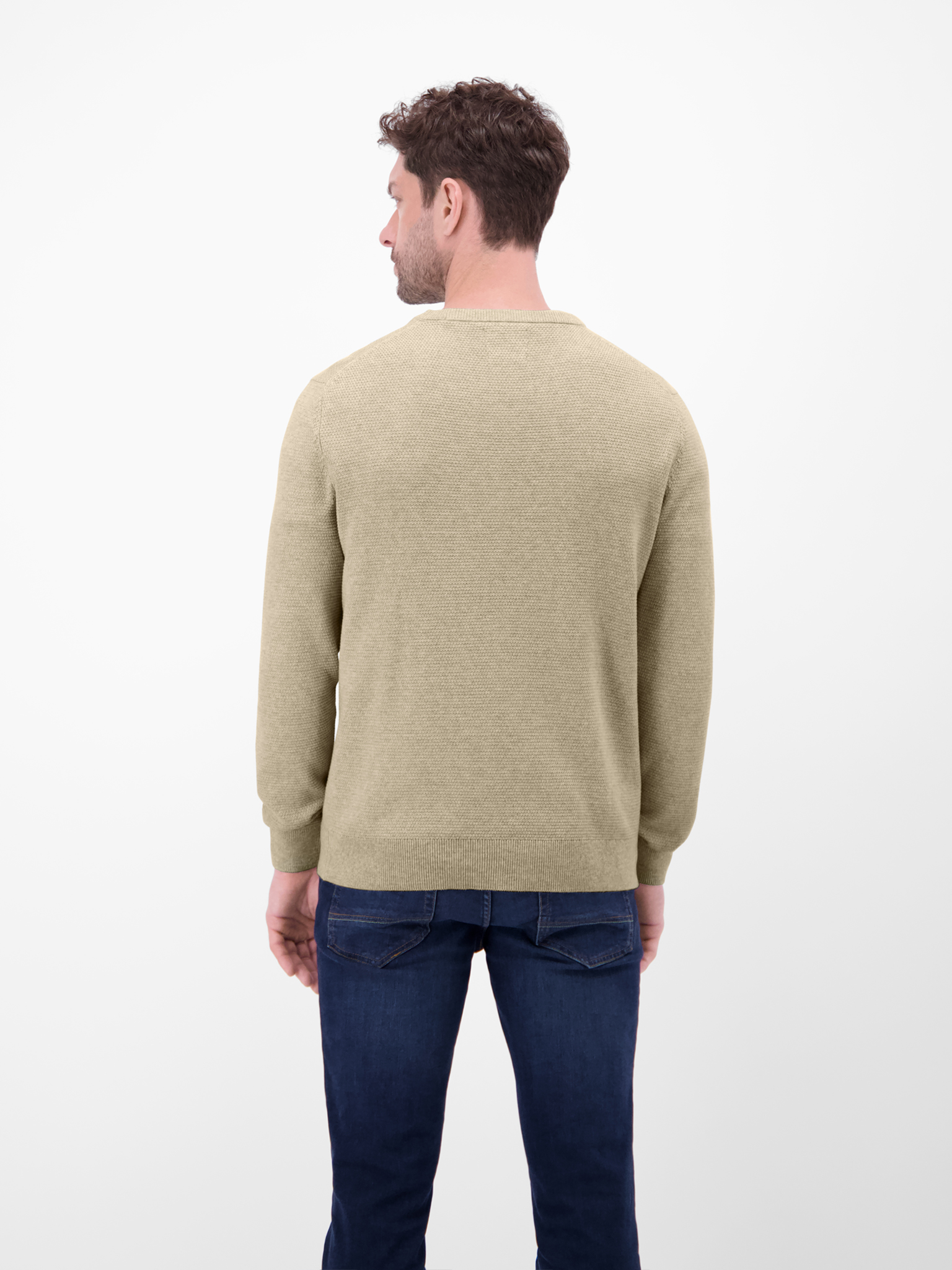LERROS Herren Strickpullover in Twist-Struktur