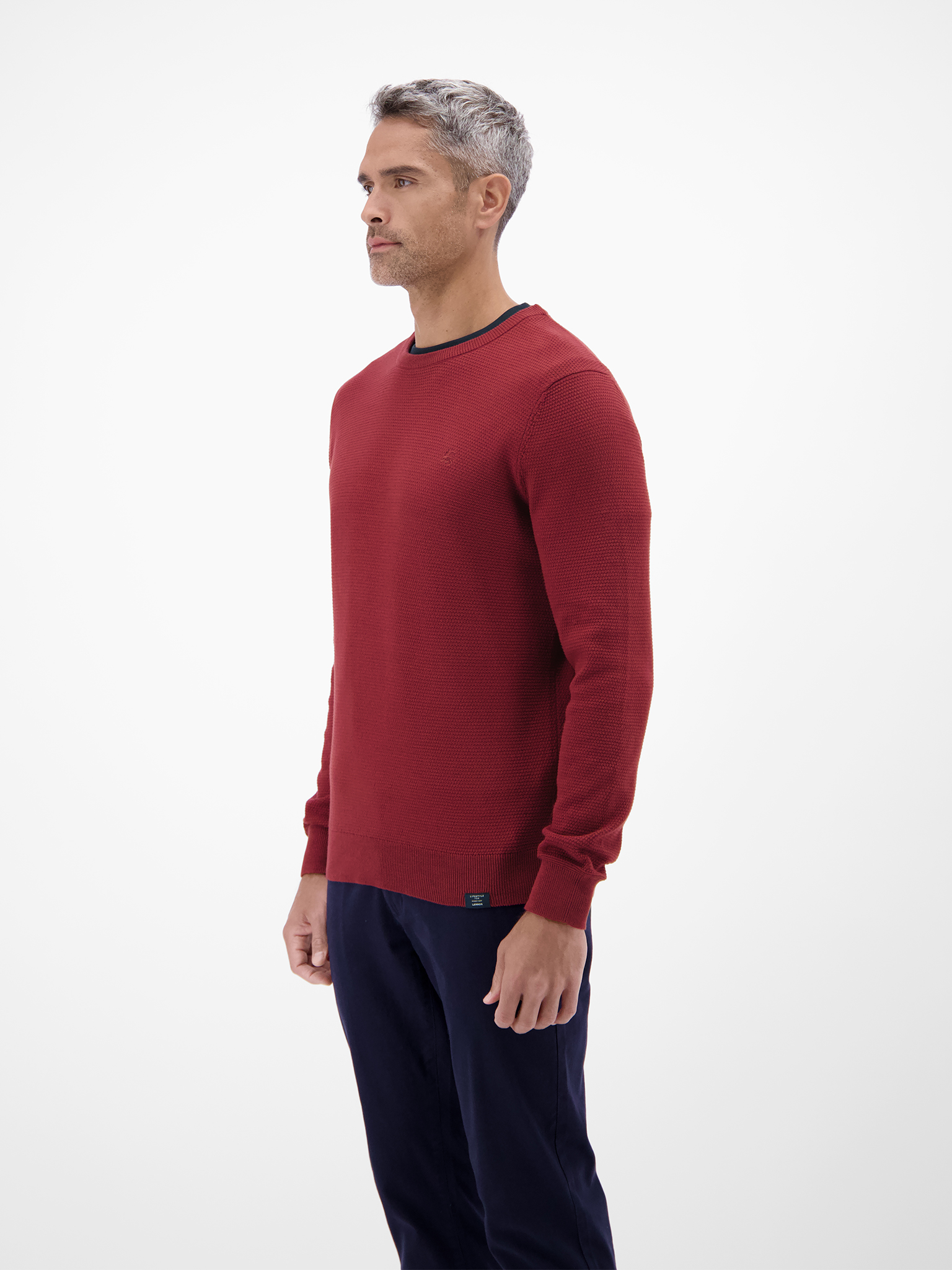 LERROS Herren Strickpullover in Twist-Struktur