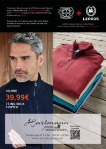 LERROS WINTER DEALS bei Hartmann Mode in Rüsselsheim Winter Pullis Jacken Jeans