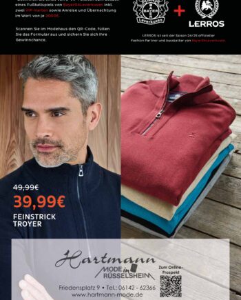 LERROS WINTER DEALS bei Hartmann Mode in Rüsselsheim Winter Pullis Jacken Jeans