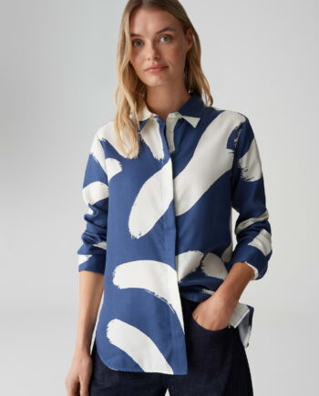 OPUS Printbluse aus reiner Viskose Regular Fit