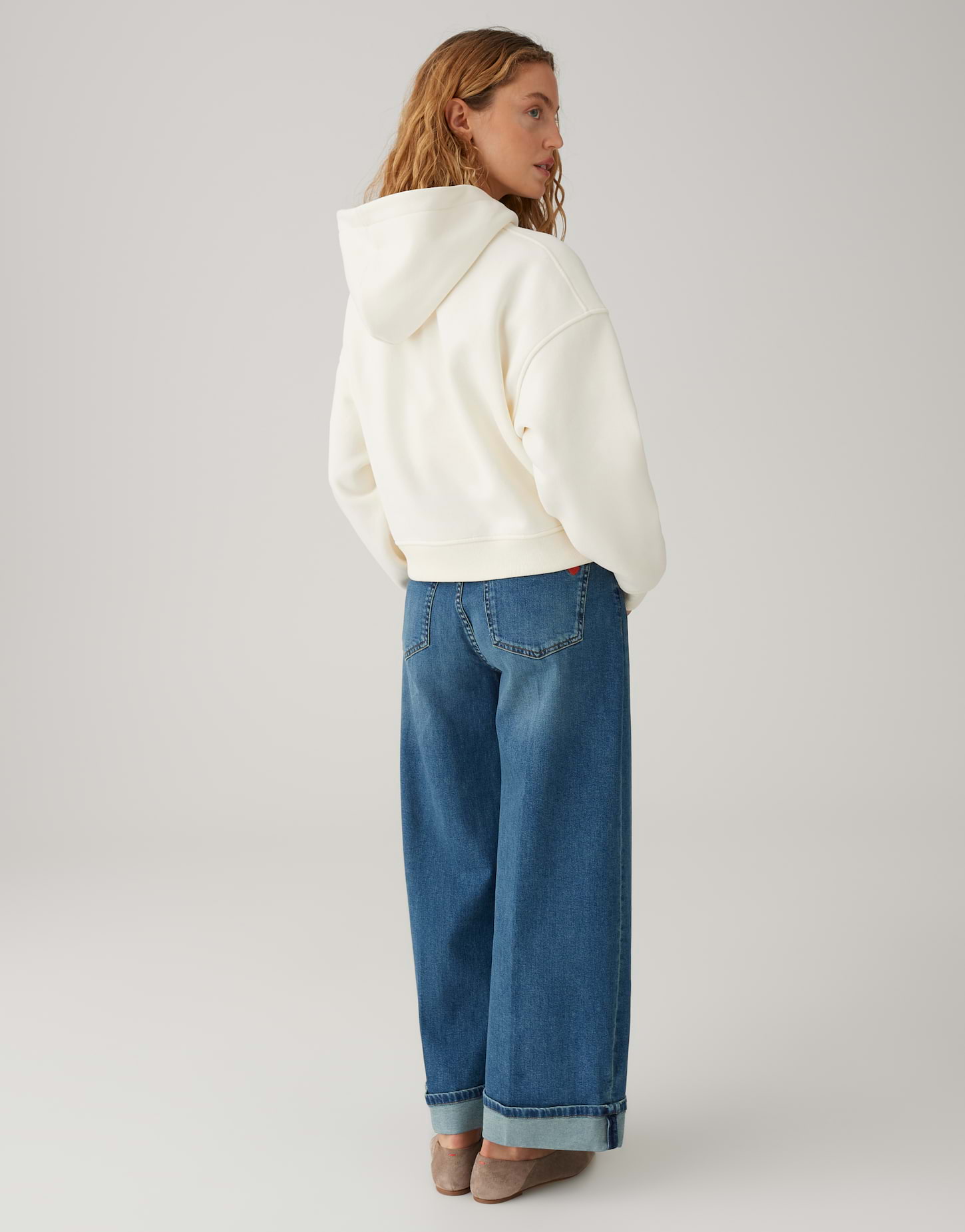 OPUS Weicher Kapuzenpullover mit Herz Regular Fit