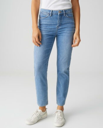 OPUS ELMA CLEVER Straight Jeans aus BCI Cotton Mix Low Rise
