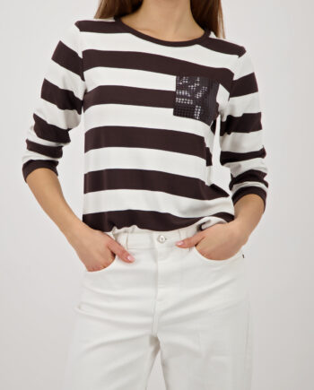 Monari Sweatshirt mit Streifen