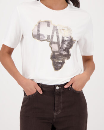 Monari T-Shirt mit Afrika-Aufdruck