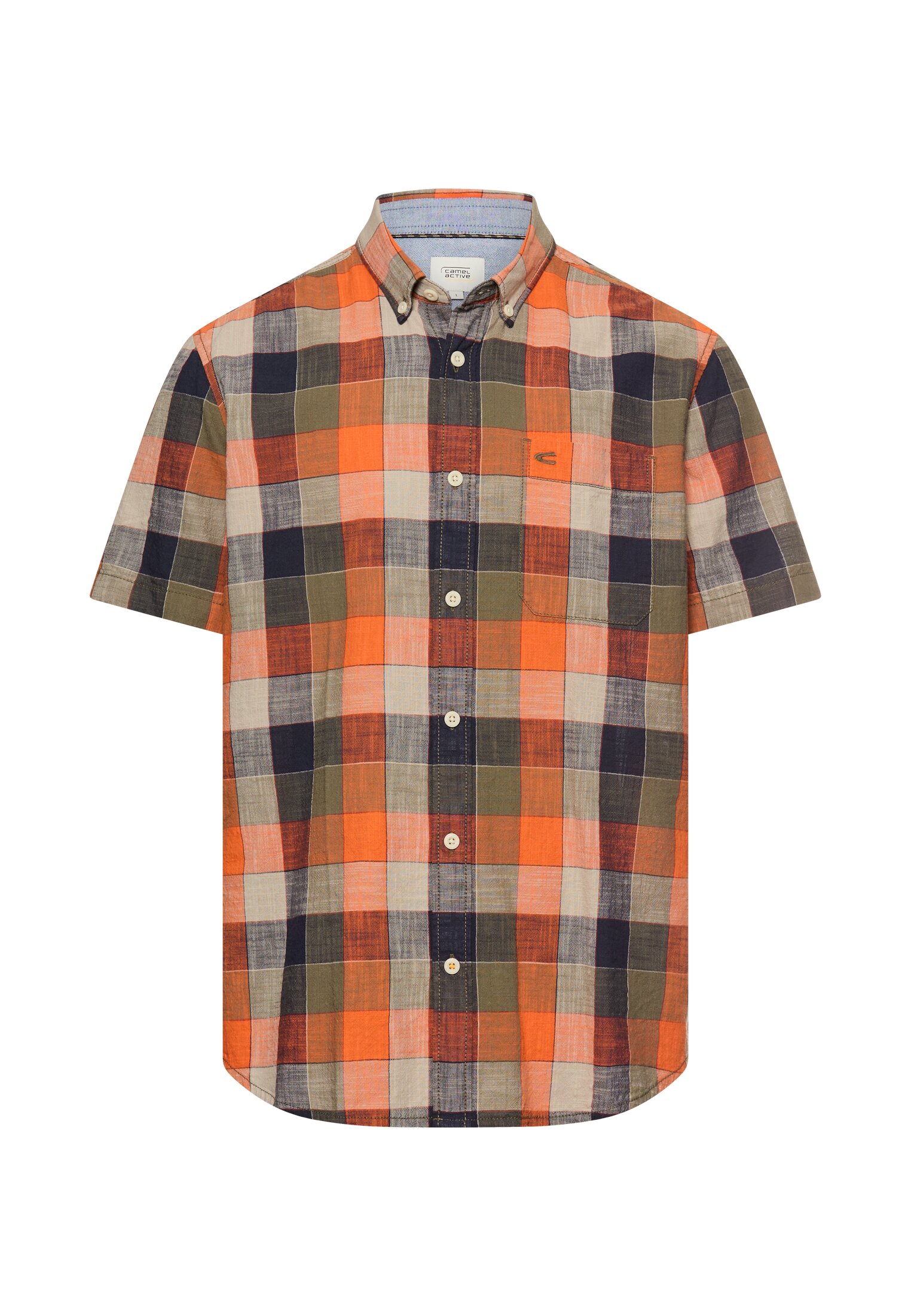 Camel active Karohemd aus reiner Baumwolle