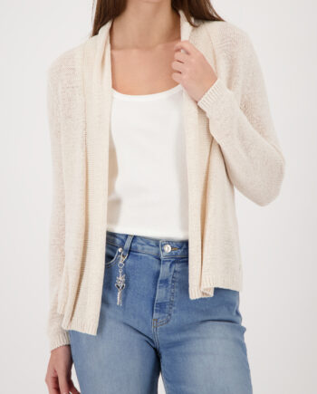 Monari Stricküberwurf mit Schalkragen