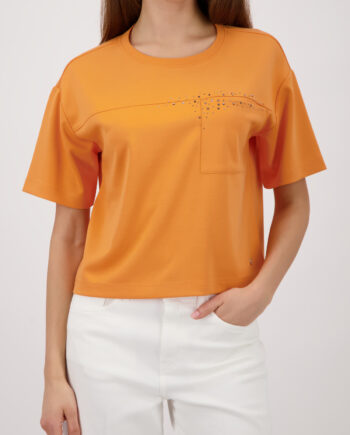 Monari Sweatshirt mit Strasssteinen