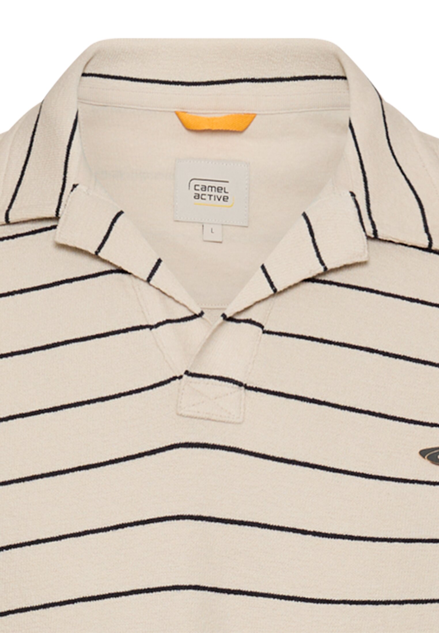 Camel active Poloshirt mit kontrastierenden Details