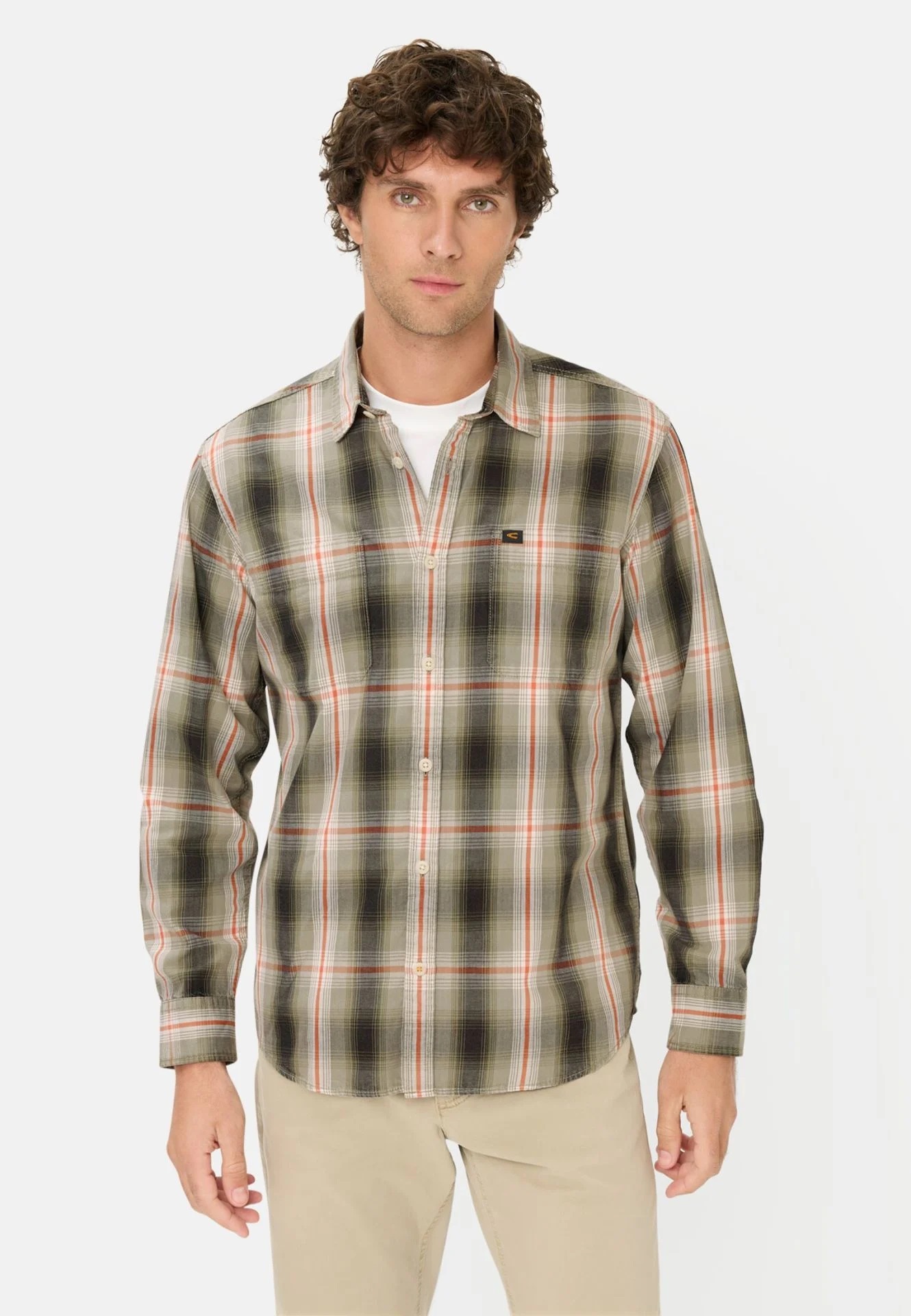 Camel active Langarmhemd mit Brusttasche