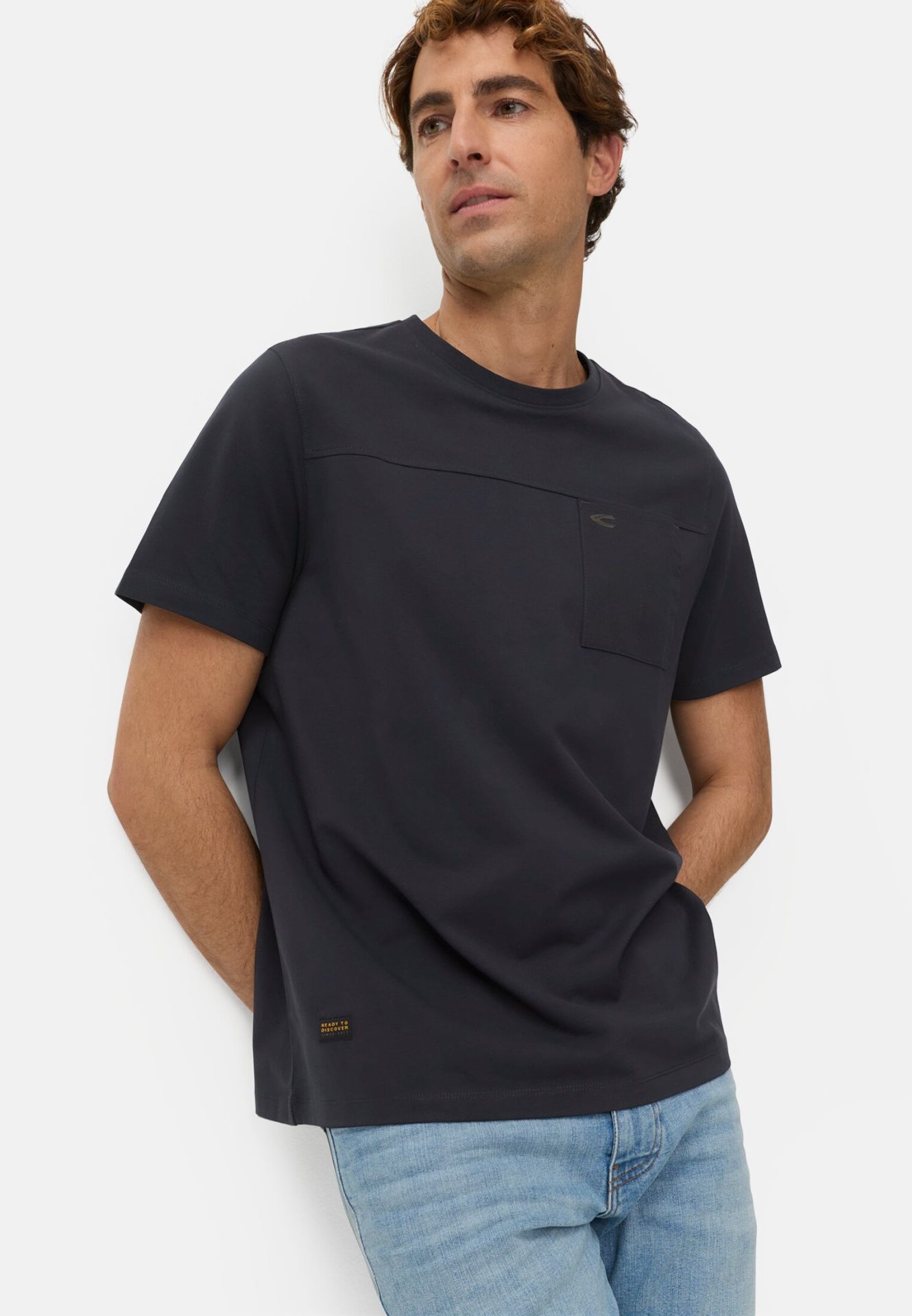 Camel active T-Shirt mit Brusttasche