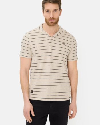 Camel active Poloshirt mit kontrastierenden Details