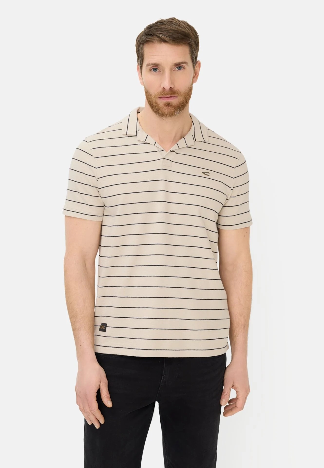 Camel active Poloshirt mit kontrastierenden Details
