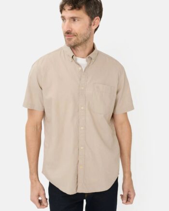 Camel active Kurzarmhemd aus Leinenmix
