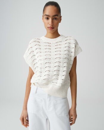 OPUS · SummerSommerliches Stricktop im Ajourstrick Regular Fit