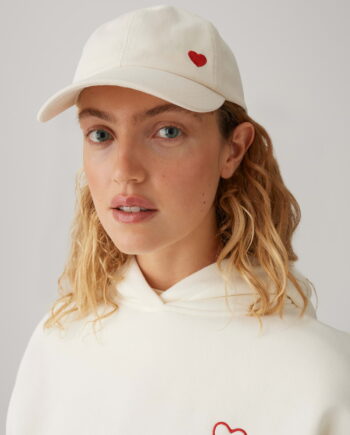 OPUS Baseballcap aus Canvas mit Herzstickerei