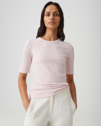 OPUS Rippshirt aus weichem Baumwoll Mix Slim Fit