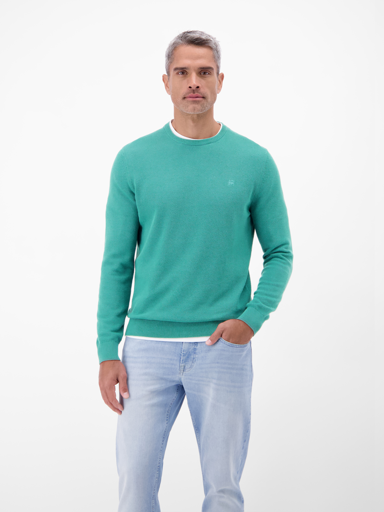 Lerros Pullover in dynamischer 2-Tone-Optik